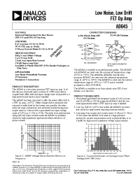 Datasheet AD645 manufacturer Analog Devices