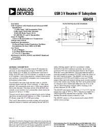 Datasheet AD6459 manufacturer Analog Devices