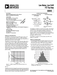 Datasheet AD645A manufacturer Analog Devices
