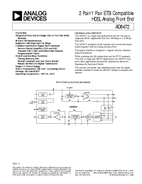 Datasheet AD6472BS manufacturer Analog Devices