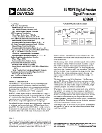 Datasheet AD6620 manufacturer Analog Devices