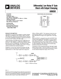 Datasheet AD6630 manufacturer Analog Devices