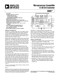 Datasheet AD667A manufacturer Analog Devices