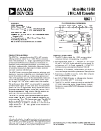 Datasheet AD671JD-750 manufacturer Analog Devices