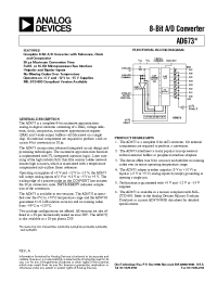 Datasheet AD673JN manufacturer Analog Devices