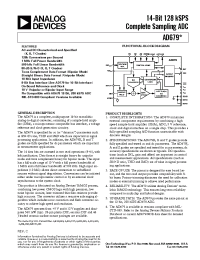 Datasheet AD679JN manufacturer Analog Devices