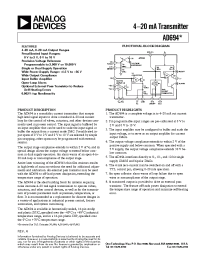 Datasheet AD694BR manufacturer Analog Devices