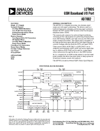 Datasheet AD7002AS manufacturer Analog Devices