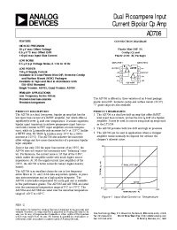 Datasheet AD706A manufacturer Analog Devices