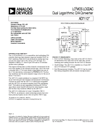 Datasheet AD7112CR manufacturer Analog Devices