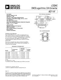 Datasheet AD7118CQ manufacturer Analog Devices