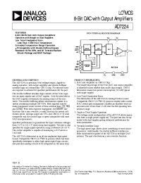 Datasheet AD7224LP manufacturer Analog Devices