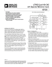 Datasheet AD7225C производства Analog Devices
