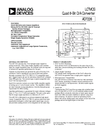 Datasheet AD7226BQ manufacturer Analog Devices