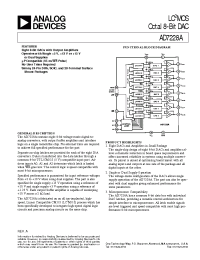 Datasheet AD7228AU manufacturer Analog Devices
