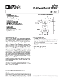 Datasheet AD7233A manufacturer Analog Devices