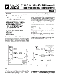 Datasheet AD723ARU-REEL manufacturer Analog Devices