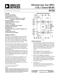 Datasheet AD7266ASU manufacturer Analog Devices