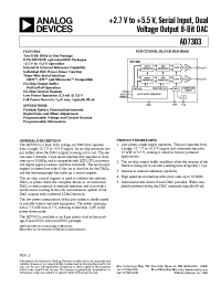 Datasheet AD7303 manufacturer Analog Devices