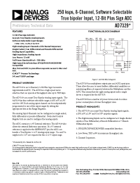 Datasheet AD7329 manufacturer Analog Devices