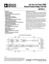 Datasheet AD73311LARS производства Analog Devices