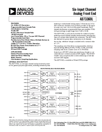 Datasheet AD73360L manufacturer Analog Devices