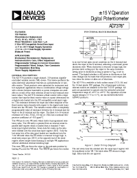 Datasheet AD7376A-50 manufacturer Analog Devices