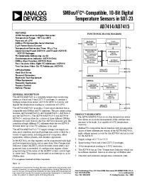 Datasheet AD7414ART-0REEL manufacturer Analog Devices