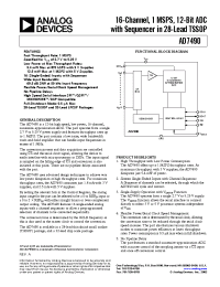 Datasheet AD7490BCP manufacturer Analog Devices