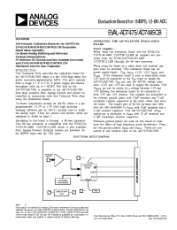 Datasheet AD7495CB manufacturer Analog Devices