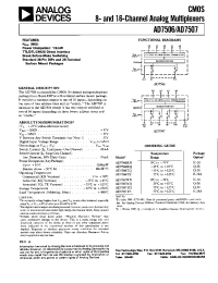 Datasheet AD7506KQ manufacturer Analog Devices