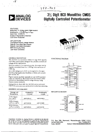 Datasheet AD7525TD manufacturer Analog Devices
