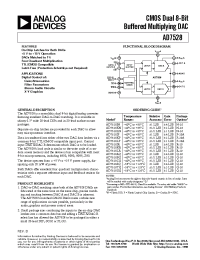 Datasheet AD7528LN manufacturer Analog Devices