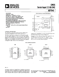 Datasheet AD7543A manufacturer Analog Devices