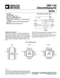Datasheet AD7545 manufacturer Analog Devices