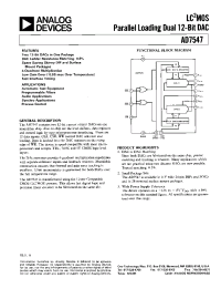 Datasheet AD7547LP manufacturer Analog Devices