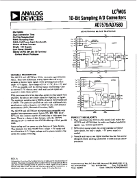 Datasheet AD7579AQ manufacturer Analog Devices