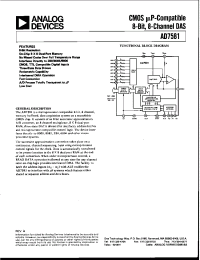 Datasheet AD7581BQ manufacturer Analog Devices