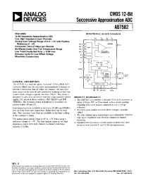 Datasheet AD7582T manufacturer Analog Devices