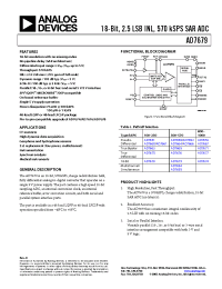 Datasheet AD7671 manufacturer Analog Devices