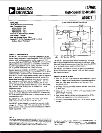 Datasheet AD7672BE03 manufacturer Analog Devices