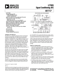 Datasheet AD7712A manufacturer Analog Devices