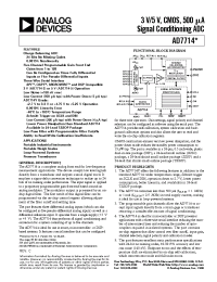 Datasheet AD7714YRU manufacturer Analog Devices