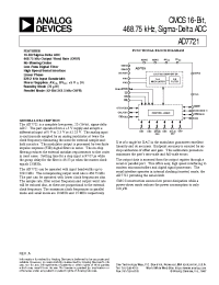 Datasheet AD7721A manufacturer Analog Devices