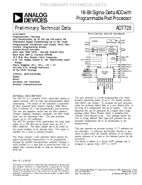 Datasheet AD7725B manufacturer Analog Devices