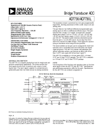 Datasheet AD7730LB manufacturer Analog Devices
