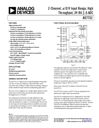 Datasheet AD7732 manufacturer Analog Devices