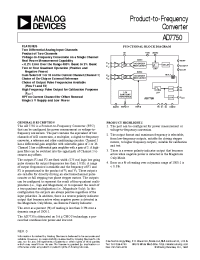 Datasheet AD7750AN manufacturer Analog Devices