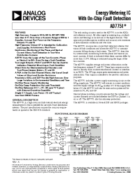 Datasheet AD7751AARS производства Analog Devices