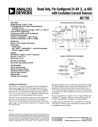 Datasheet AD7783BRU-REEL manufacturer Analog Devices